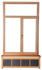 New wooden frame window symbolizing Windows Updates