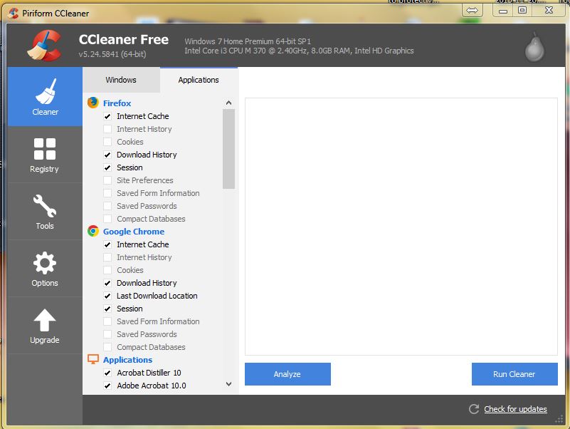 CCCleaner Software