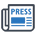 An icon that says "Press"